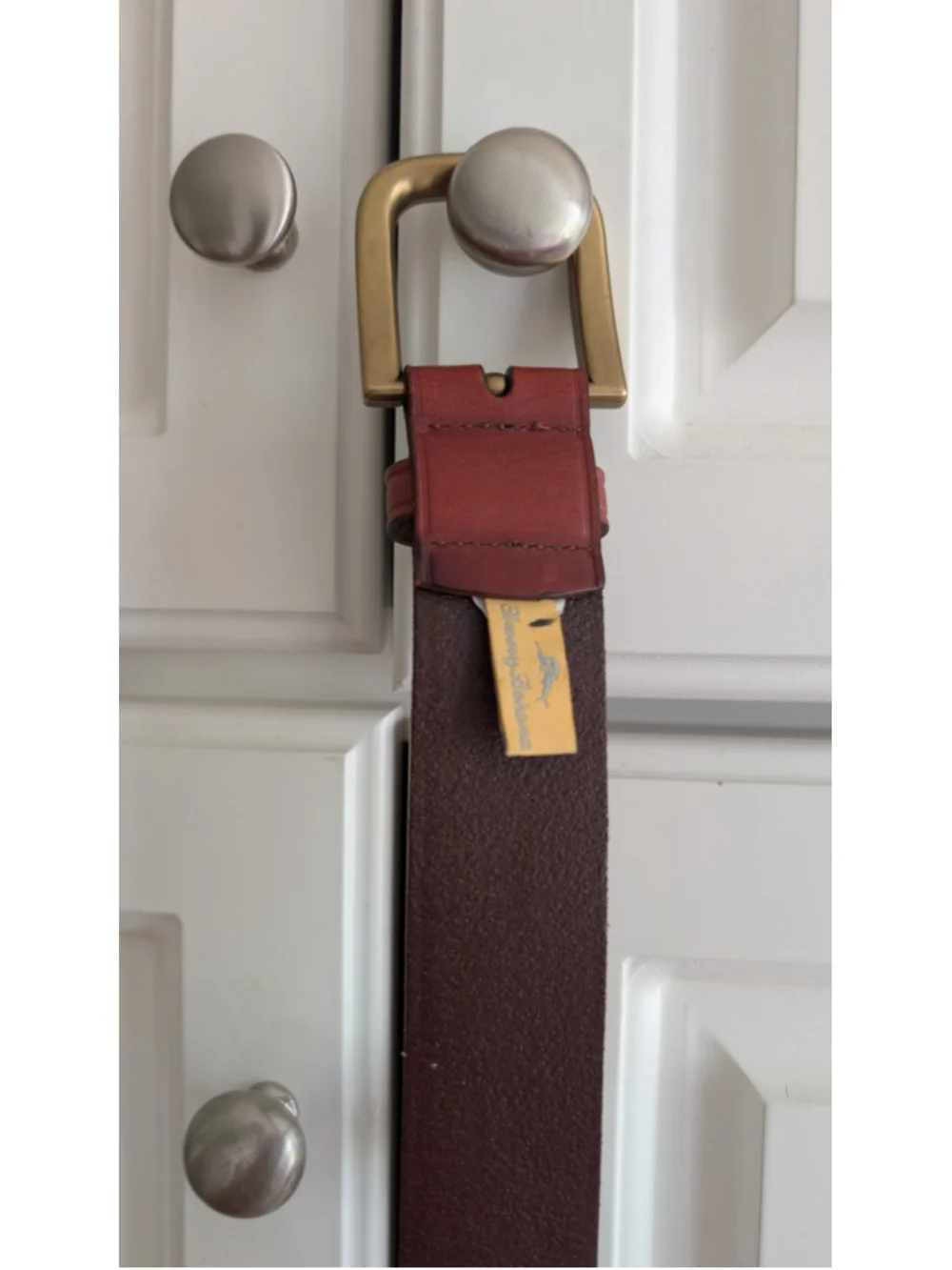 Men's Tommy Bahama Brown Leather Belt Size 44